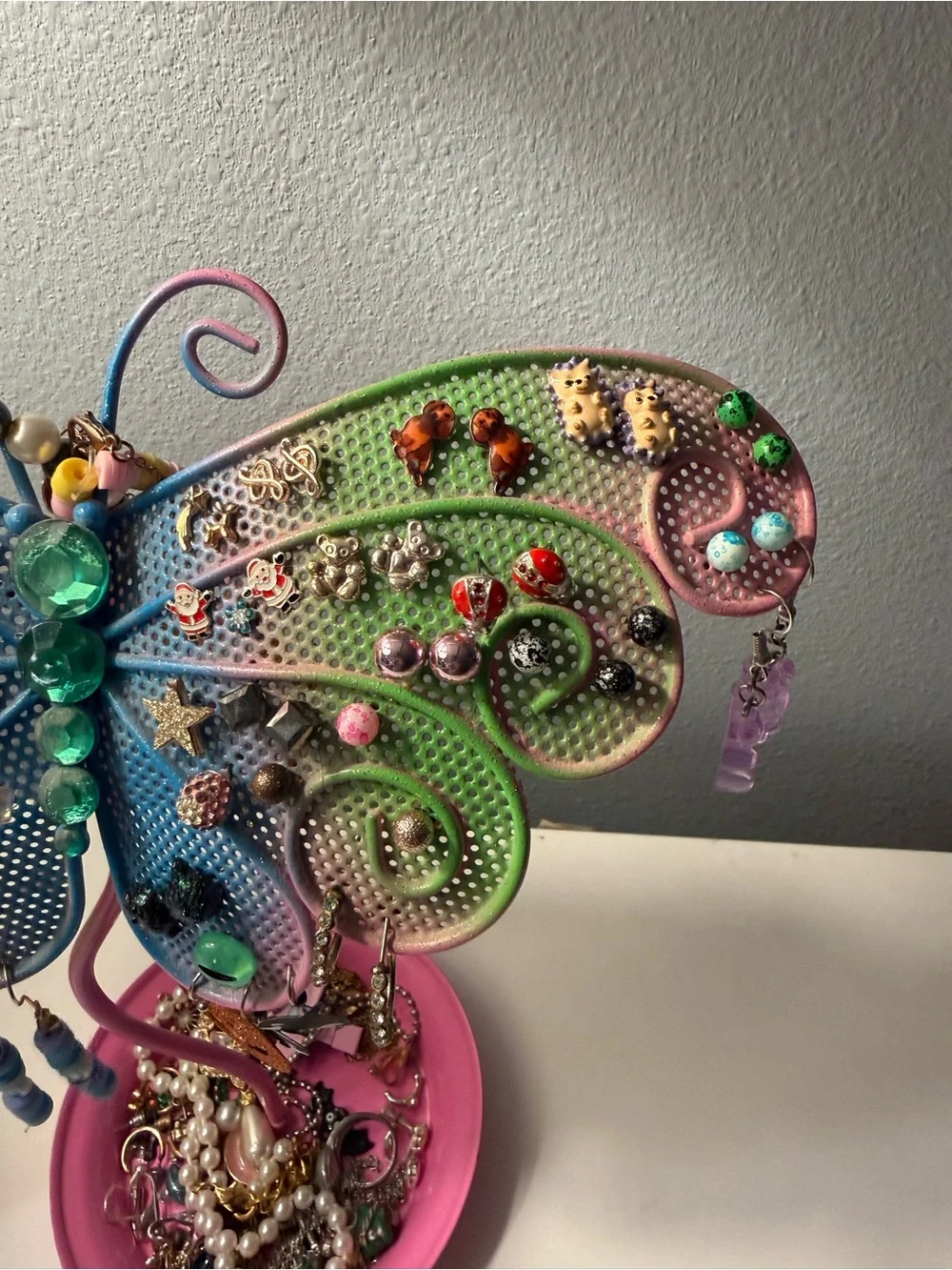 Butterfly Jewelry Holder with Earrings